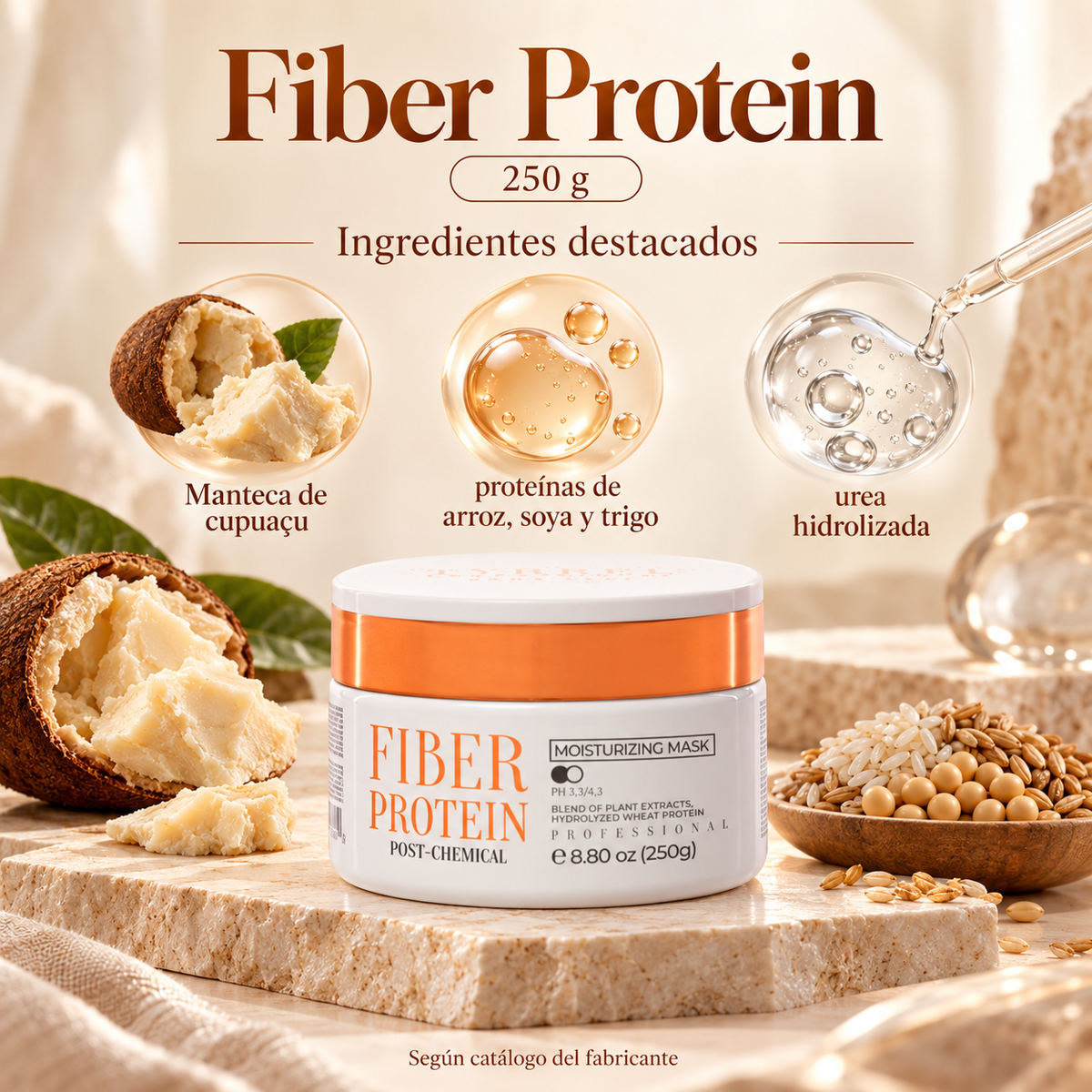 Fiber Protein · Mascarilla hidratante — 250 g