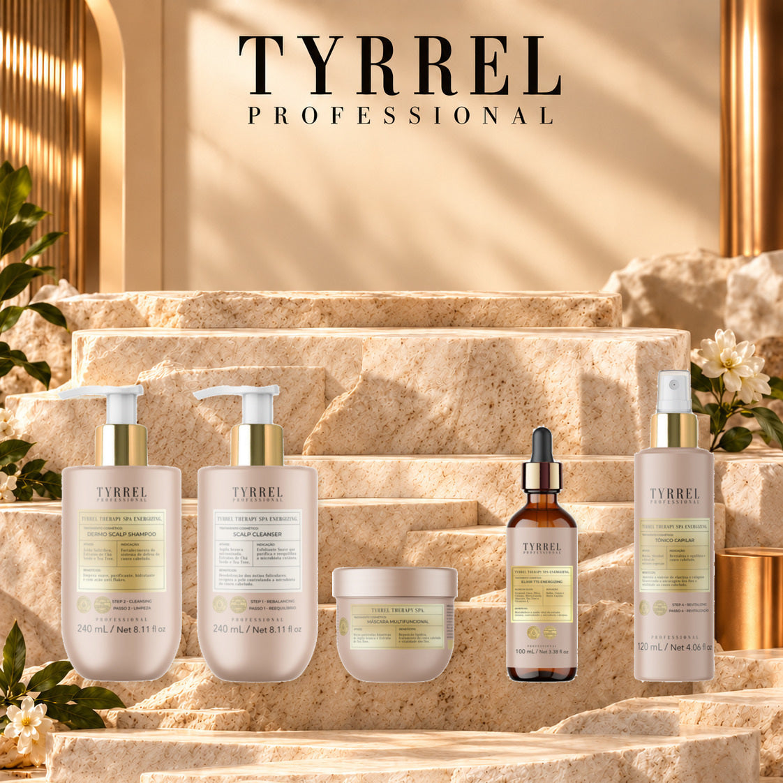 Combo tts con todos sus productos reales juntos — Tyrrel Professional